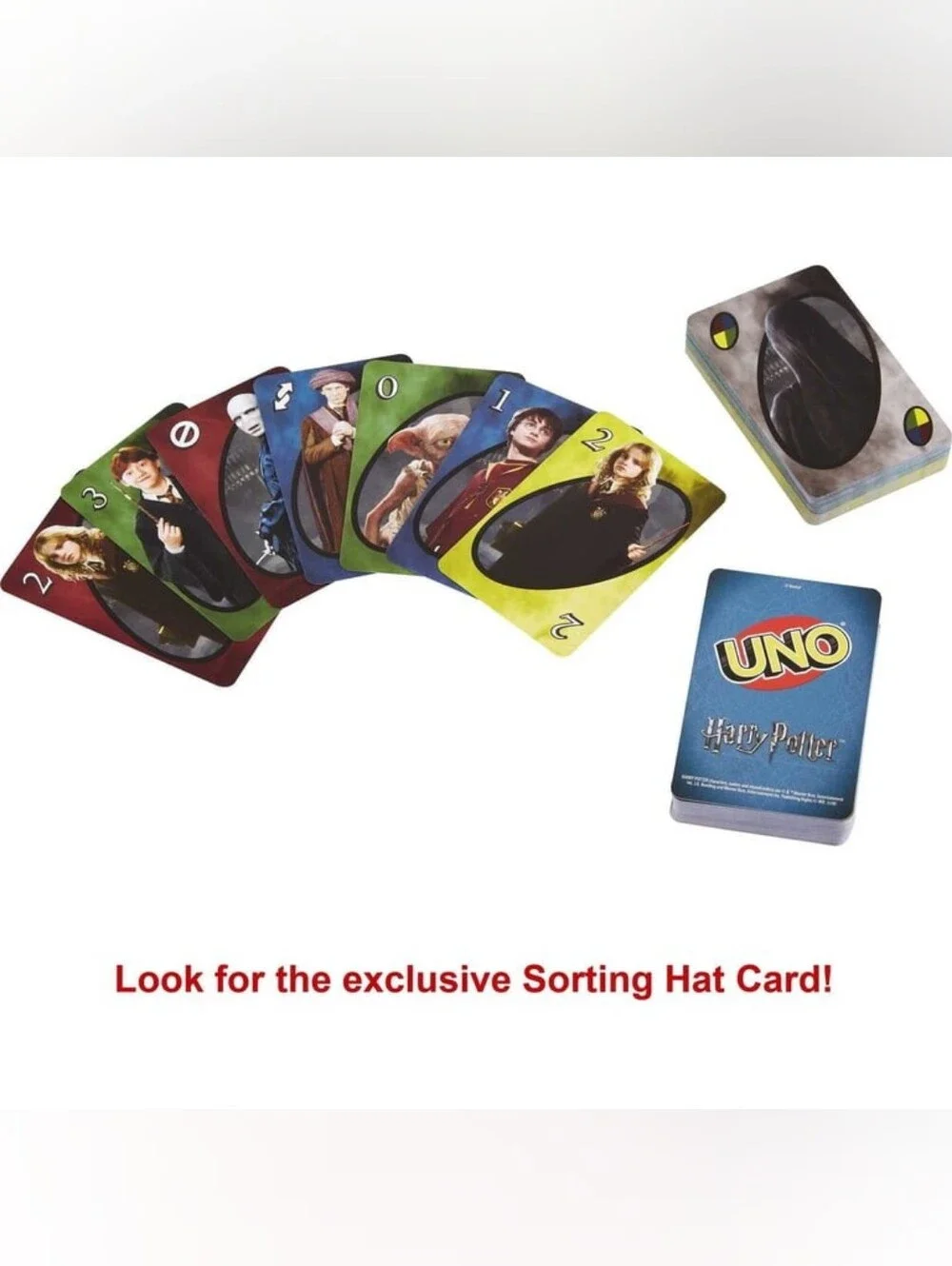 UNO Card Game - Harry Potter Edition with Storage Tin, Mattel Games, 2018